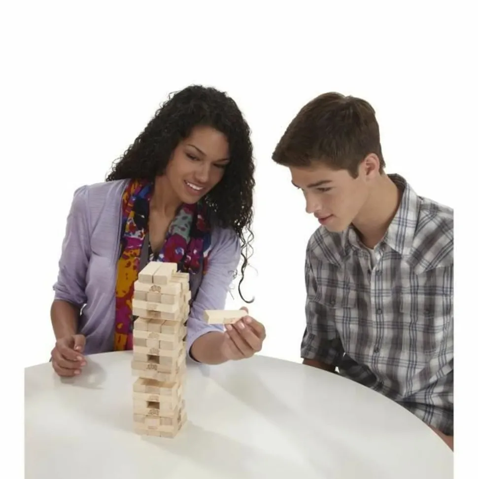 HASBRO GAMING - Jenga classique - blocs en bois massif