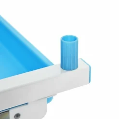 HELLOSHOP26 - Ensemble table et chaise pour enfant réglable en hauteur avec tiroir inclinable en mdf + pp facile à nettoyer bleu