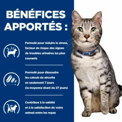 HILL'S - Croquettes chat adult prescription diets c/d urinary stress + metabolic - hill's 3 kg
