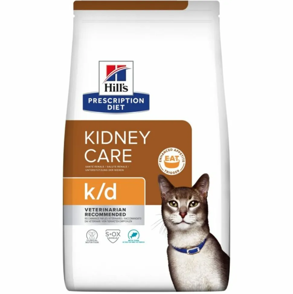 HILL'S - Croquettes chat adult prescription diets k/d kidney care (thon) - hill's 1,5 kg