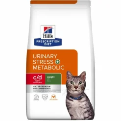 HILL'S - Croquettes chat adult prescription diets c/d urinary stress + metabolic - hill's 8 kg