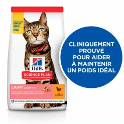 HILL'S - Croquettes chat science plan adult light poulet - hill's 10 kg