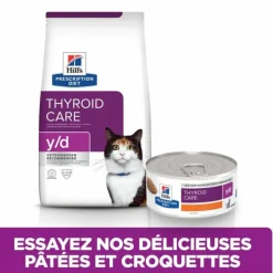 HILL'S - Patee chat adult prescription diets y/d thyroid care (boite) - hill's 24*156 g