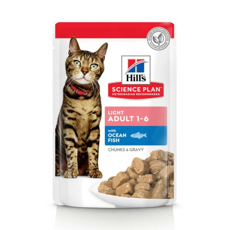 HILL'S - Patee chat science plan adult light mixte (sachet) - hill's 12*85 g