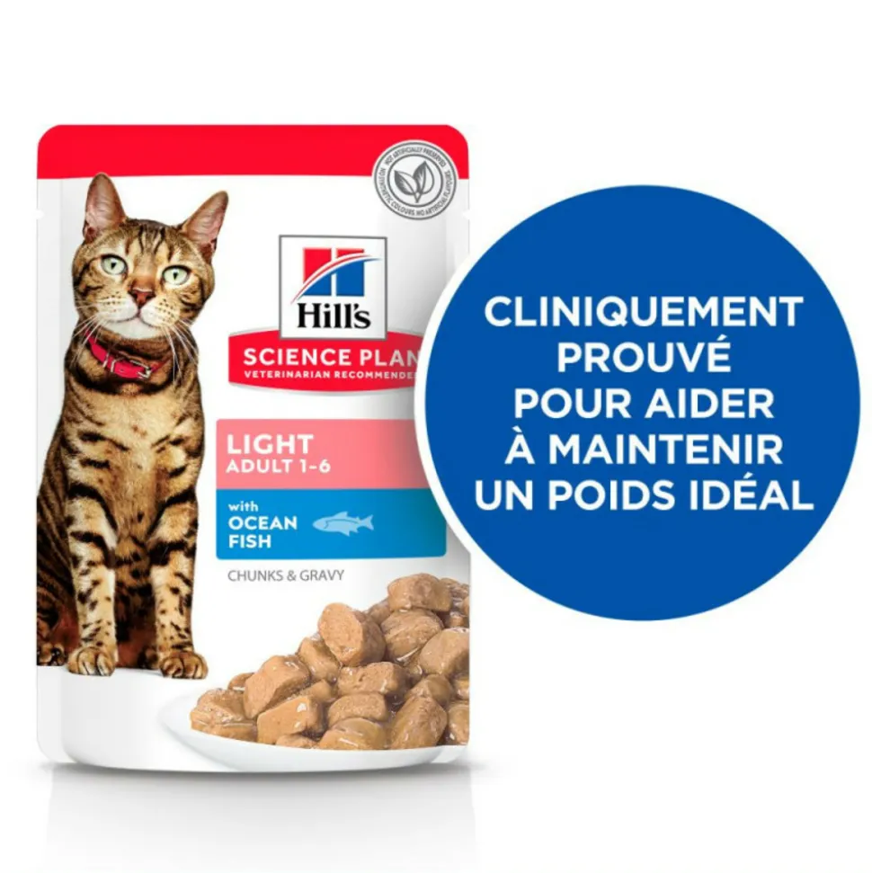 HILL'S - Patee chat science plan adult light mixte (sachet) - hill's 12*85 g