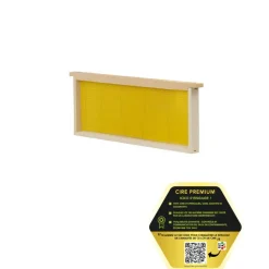 ICKO APICULTURE - Lot de 10 cadres droits cirés pour hausses de ruche Dadant