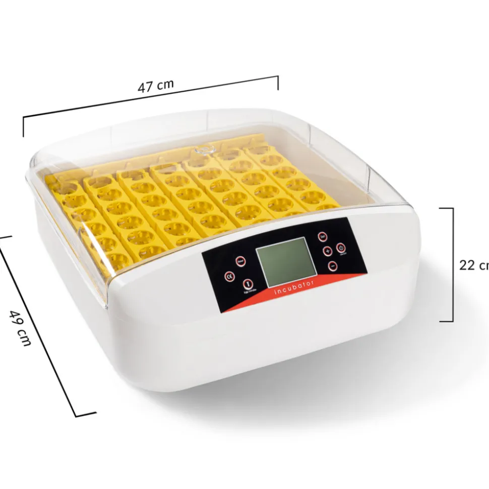 IDMARKET - Couveuse pro automatique 56 oeufs éclairés incubateur autonome avec led mire oeufs