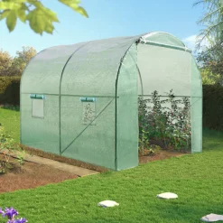 IDMARKET - Serre tunnel de jardin 6m² verte gamme maraîchère roma 2x3m