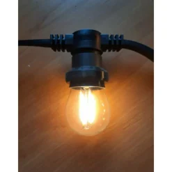 ILLUPRO - Ampoule filament 2w e27 g45 verre led blanc chaud 2700 kelvin pour guirlande guinguette