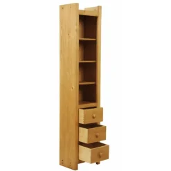 INTERIOR'S - Corps de bibliothèque 3 tiroirs bois marron - natural interior's