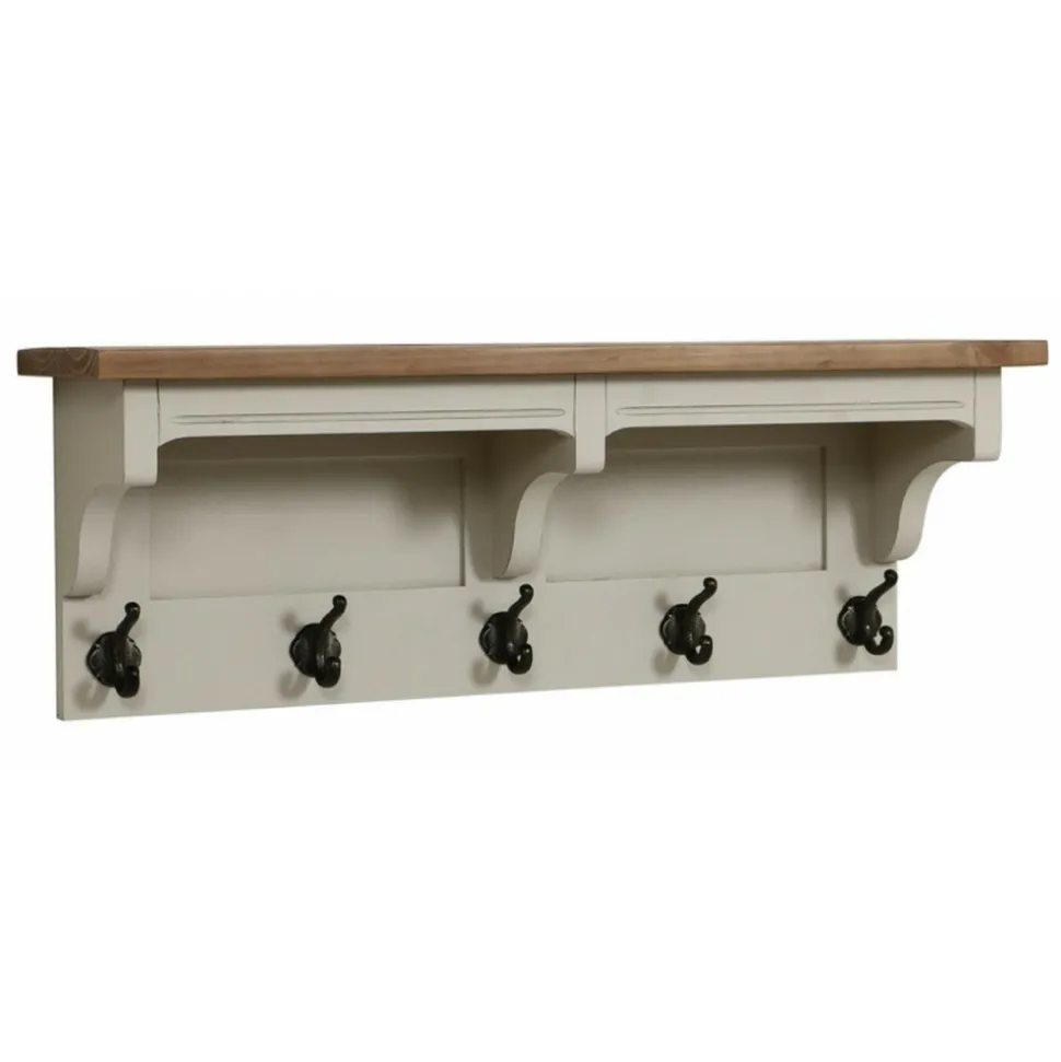 INTERIOR'S - Etagère porte-manteaux bois blanc - provence interior's