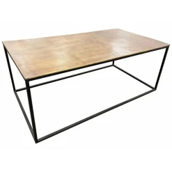INTERIOR'S - Table basse rectangulaire fer noir - factory interior's