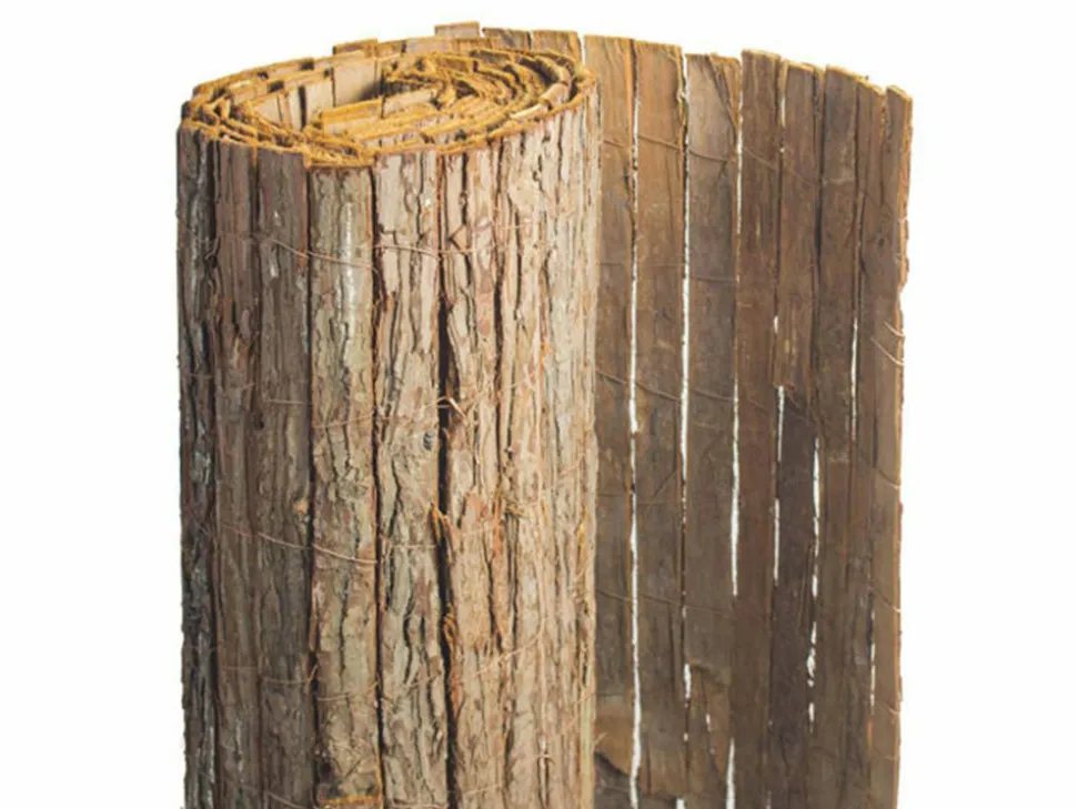 JARDIDECO - Brise vue en écorces de pin naturel - 2 rouleaux de 2 x 5 m