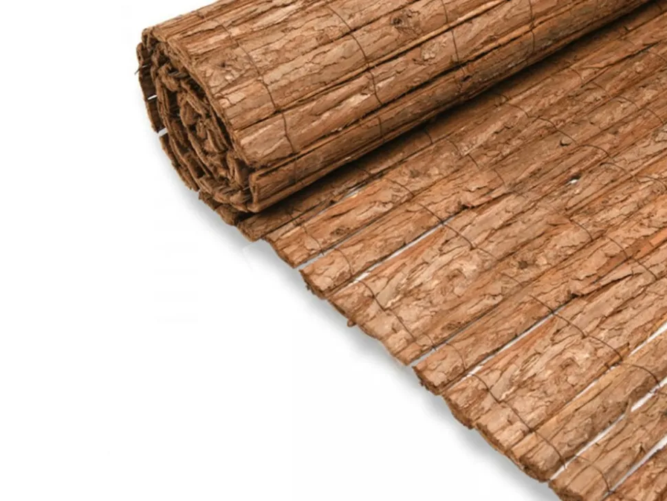 JARDIDECO - Brise vue en écorces de pin naturel - 2 rouleaux de 2 x 5 m