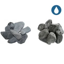 JARDINEX - Galet calcaire noir mat 60/100 mm- big bag 1t (8 m²) - noir