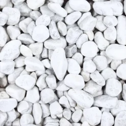 JARDINEX - Galet marbre blanc 40/60 mm- big bag 1t (10 m²) - blanc
