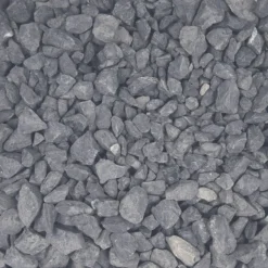 JARDINEX - Gravier concassé calcaire noir 6/14 mm - big bag 1t (16 m²) - noir