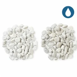 JARDINEX - Gravier roulé marbre blanc carrare 15/25 mm - big bag 1t (16 m²) - blanc