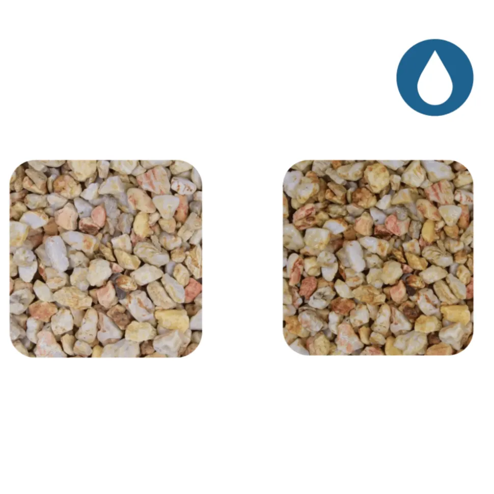 JARDINEX - Gravier roulé silex orangé 8/16 mm- big bag 1t (16 m²) - orange