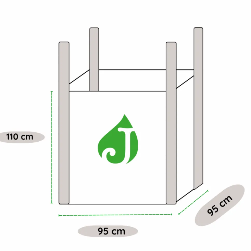 JARDINEX - Gravier roulé silex orangé 8/16 mm- big bag 1t (16 m²) - orange