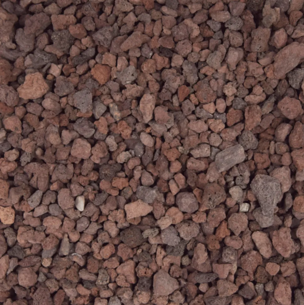 JARDINEX - Pouzzolane rouge 6/12 mm - big bag 1t (22 m²) - rouge sombre