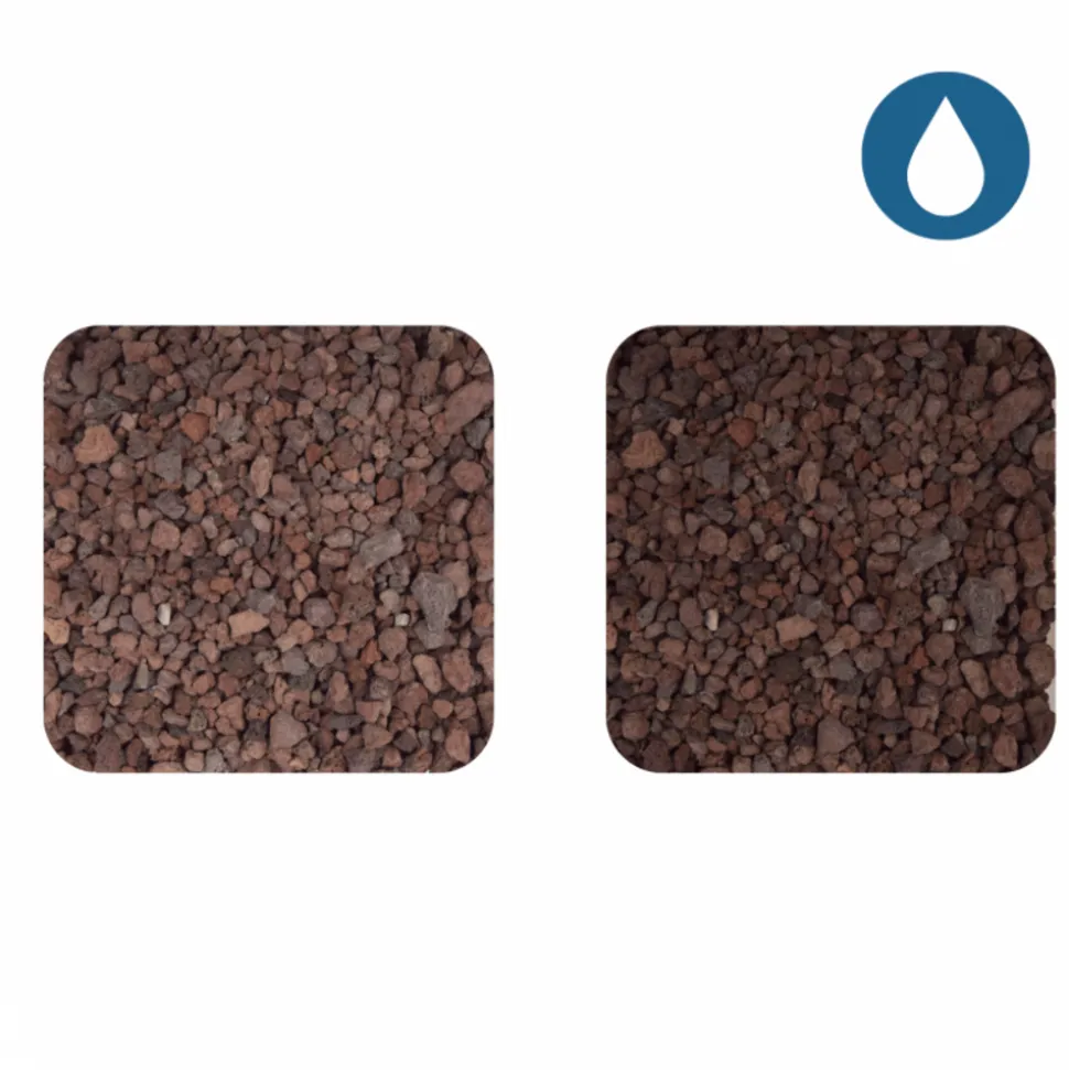 JARDINEX - Pouzzolane rouge 6/12 mm - big bag 1t (22 m²) - rouge sombre