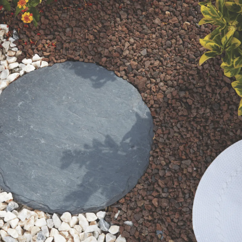 JARDINEX - Pouzzolane rouge 6/12 mm - big bag 1t (22 m²) - rouge sombre