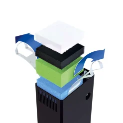 JUWEL - Aquarium avec meuble LED Trigon 190 en bois noir - H.73 cm