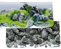 JUWEL - Poster Décoratif 4 Rock & Aqua pour Aquarium Taille S