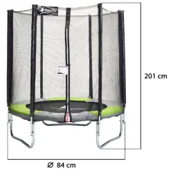 KANGUI - Kangui - trampoline rond ø180cm avec filet de sécurité - yzi 180