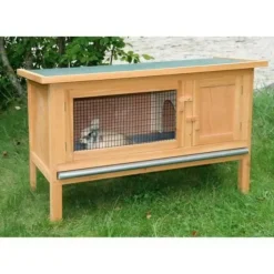 KERBL - Clapier d'extérieur - kerbl - fred - 100x45x62 cm - bois - abri sécurisé pour rongeurs