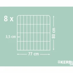 KERBL - Enclos d'extérieur avec porte pour animaux de compagnie noir