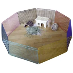 KERBL - Enclos extérieur pour petits animaux de compagnie 34x23cm chromé