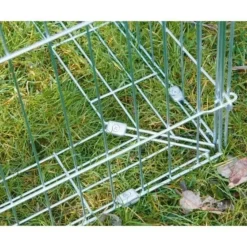 KERBL - Kerbl - enclos extérieur pour rongeur - antifugue - 180 x 90 x 75 cm - gris - sécurisé