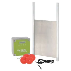 KERBL - Kit complet - Porte Coulissante automatique de poulailler 300 x 400 mm