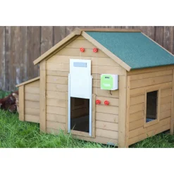 KERBL - Kit complet - Porte Coulissante automatique de poulailler 300 x 400 mm