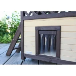 KERBL - Maison pour chat - kerbl - 4-seasons deluxe - 88 x 57 x 77 cm