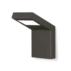 KOBI - Applique murale design rectangle anthracite 160mm blanc neutre 400 lumens extérieur ip54