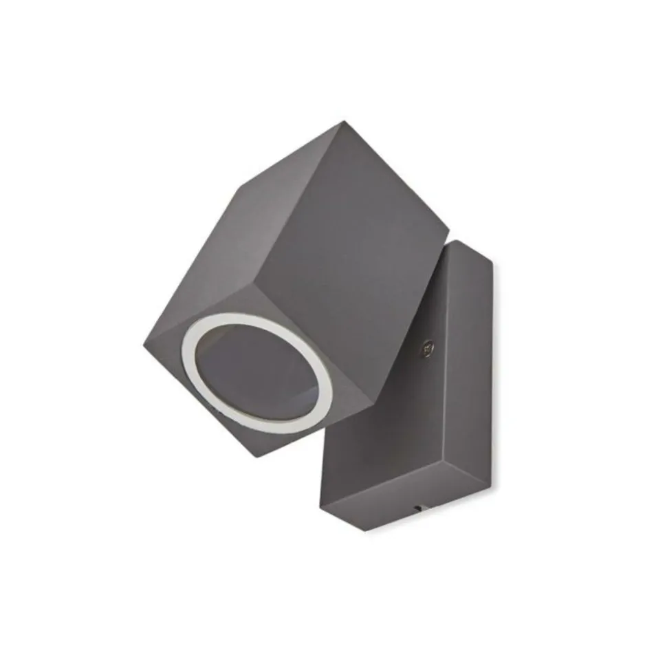KOBI - Applique murale orientable extérieur anthracite 165mm design pour ampoule gu10