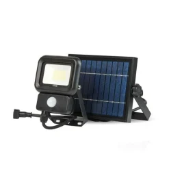 KOBI - Projecteur extérieur solaire 10w 700 lumens détecteur de mouvement led blanc froid 6500k professionnel