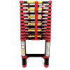 KRAFT MULLER - Échelle télescopique kraft müller 2,6m en aluminium bricolage pliable extensible unique droite multi-fonction, charge 150 kg