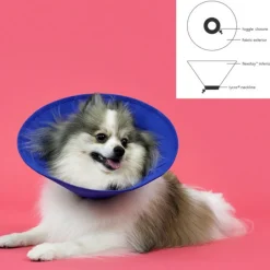 KVP - Collier de protection isabelino pour chiens ez soft bleu (9-25 cm)