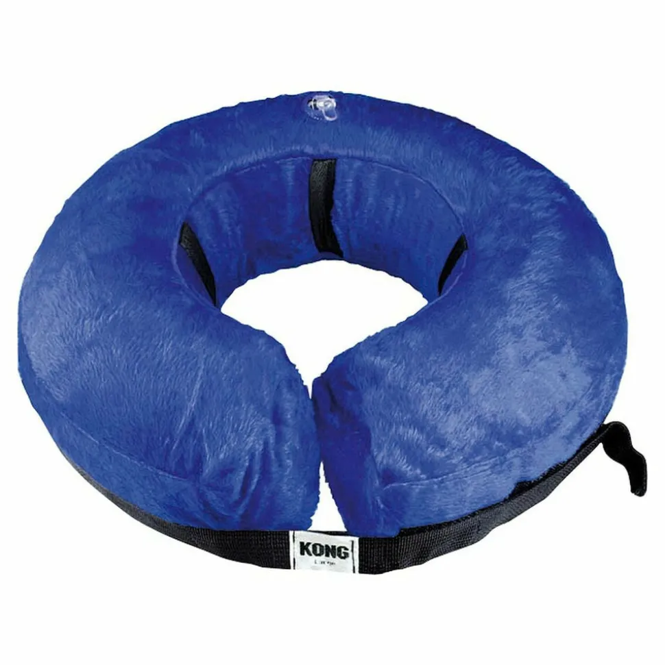 KVP - Collier de récupération pour chiens kvp kong cloud bleu gonflable (15-25 cm)