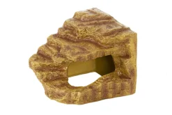 LA FERME TROPICALE - Cachette d'angle roche décorative 18 x 19 x 15,5 cm - grotte pour reptiles (lézards, serpents, tortues), amphibiens et invertébr