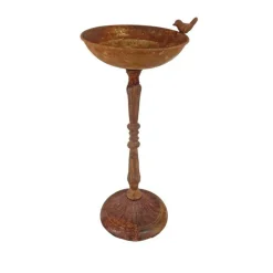 LA GRANDE PRAIRIE - Mangeoire à oiseaux acier sur pied 23x23x49cm