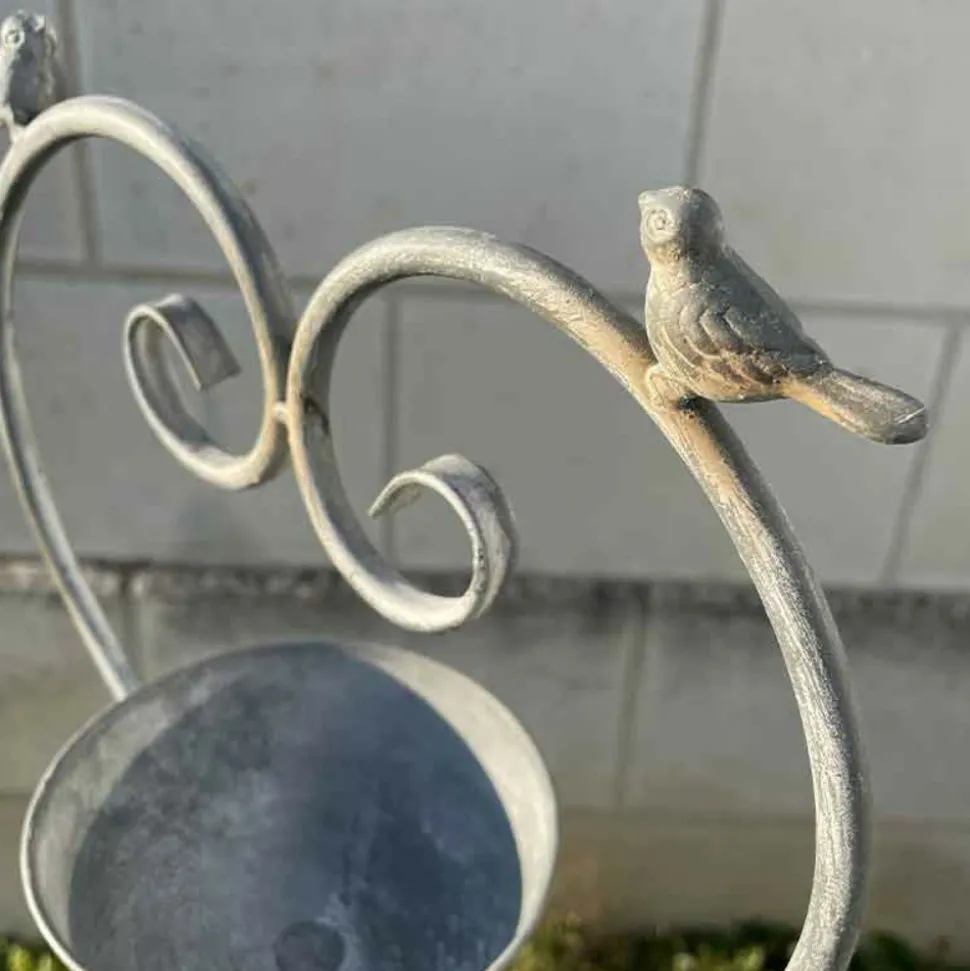 LA GRANDE PRAIRIE - Mangeoire à planter cœur 27x14x130cm