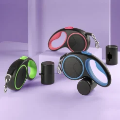 Laisse automatique pour chien bleue - mcboson - modèle 3 m