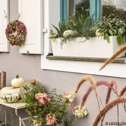 LECHUZA - Jardinière balconera color en plastique blanc - 79x19x19 cm