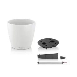 LECHUZA - Pot Classico Color en polypropylène, blanc D35 x H. 33 cm