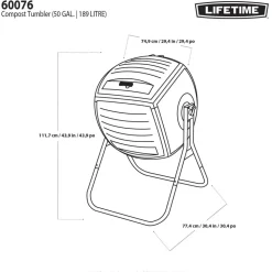 LIFETIME - Composteur 189L LIFETIME #60076